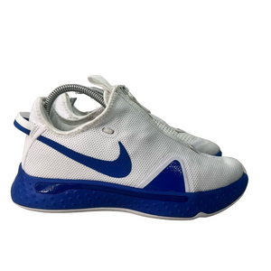 Nike Paul George 4 TB Promo White Royal Blue Men's Shoe Size 7.5 #907